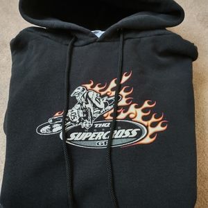 Supercross hoodie with front pocket